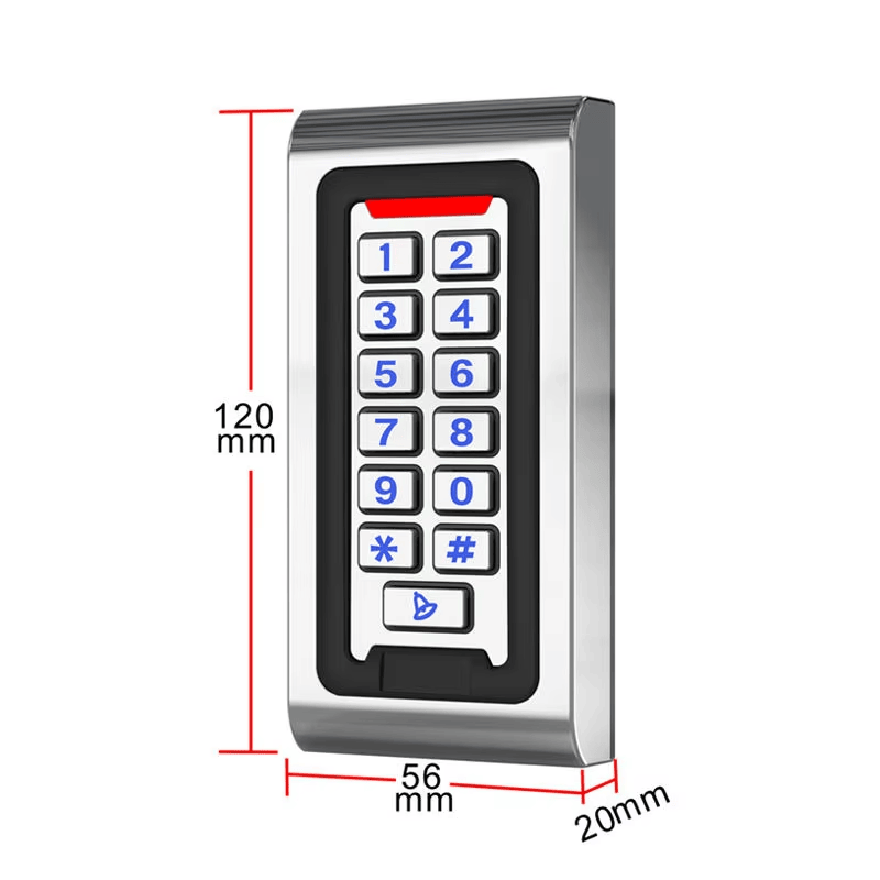 Pogled spreda na uređaj za kontrolu pristupa serije ZY-S620 prikazuje izdržljivo kućište od legure cinka i digitalnu tastaturu.