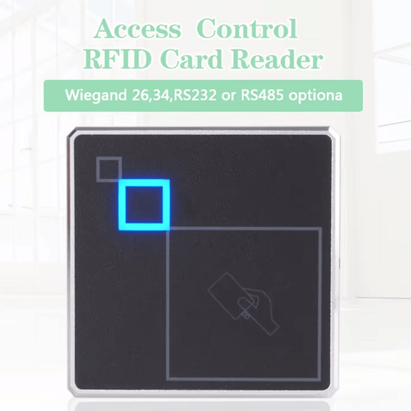 Tehnički crtež ilustruje kompaktne dimenzije 86x86x18mm RFID čitača sa tastaturom na dodir J103 radi planiranja ugradnje.