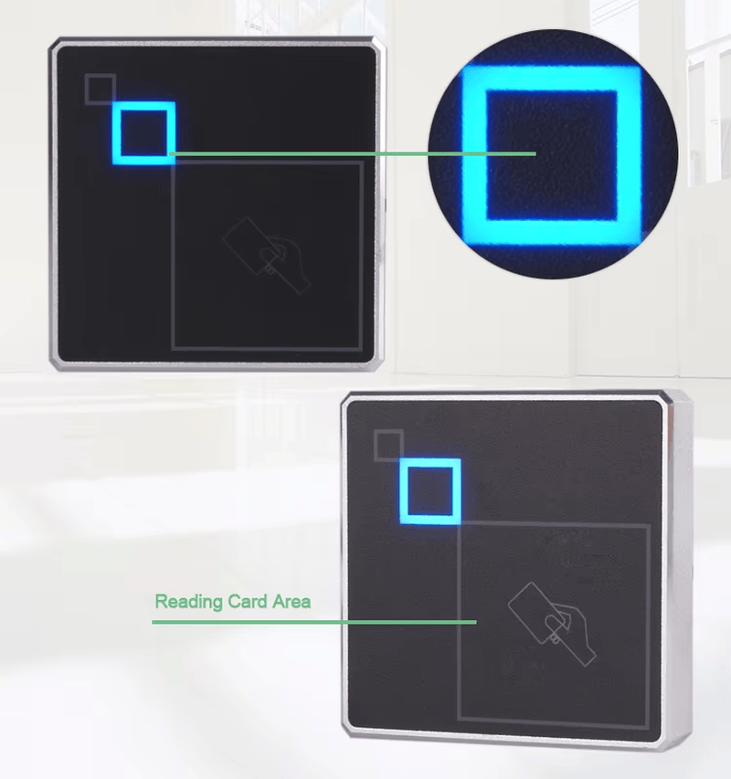 Snimak iz blizine J103 RFID tastature ističe profesionalnu srebrnu završnu obradu i responzivne touch tastere za pristup korisnika.