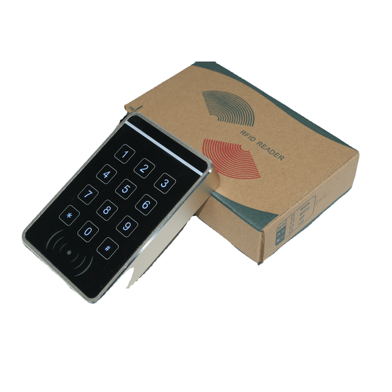 Ovaj RFID čitač sa tastaturom J20-2634 ima profesionalnu crnu završnu obradu i izdržljivo ABS kućište pogodno za prometne sigurnosne ulaze.