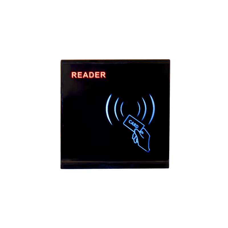 Ova slika prikazuje priključnu klemu kompaktnog Wiegand RFID čitača kartica za kontrolu pristupa za primene u čitačima sa ekranom osetljivim na dodir.