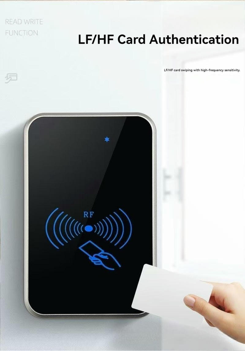 Dijagram arhitektonskog povezivanja sistema ilustruje kako se čitač KA-118-MB integriše sa glavnim kontrolerima i elektronskim bravama na vratima.