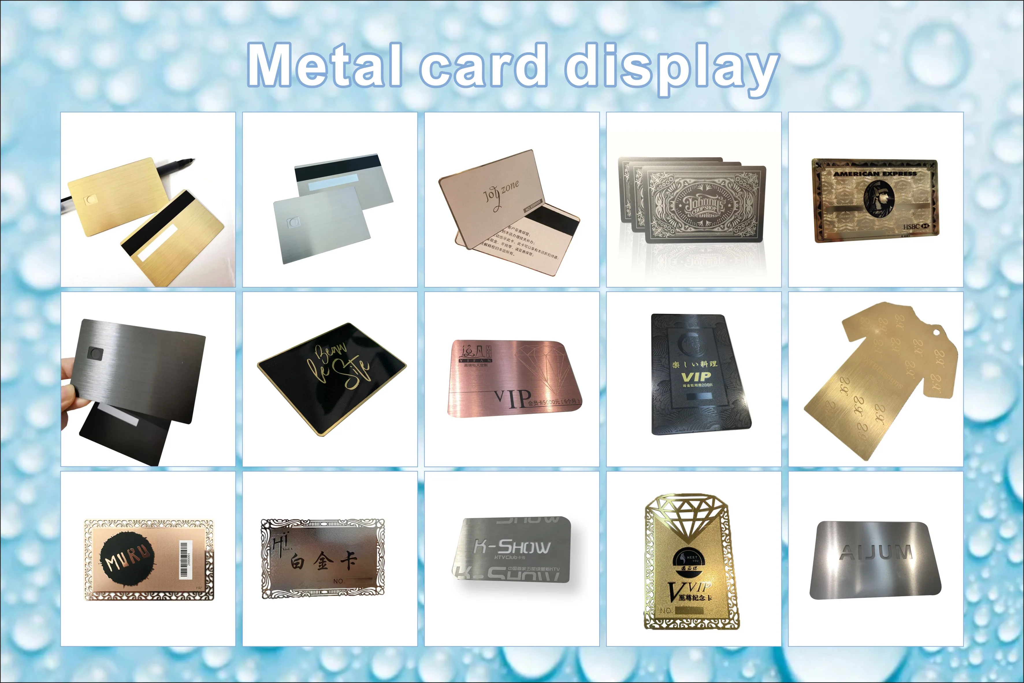 Personalizovane metalne vizit-karte za prilagođeno brendiranje prikazane u odeljku sa opisom kroz prikaz detalja teksture površine za primene metalnih vizit-karti.