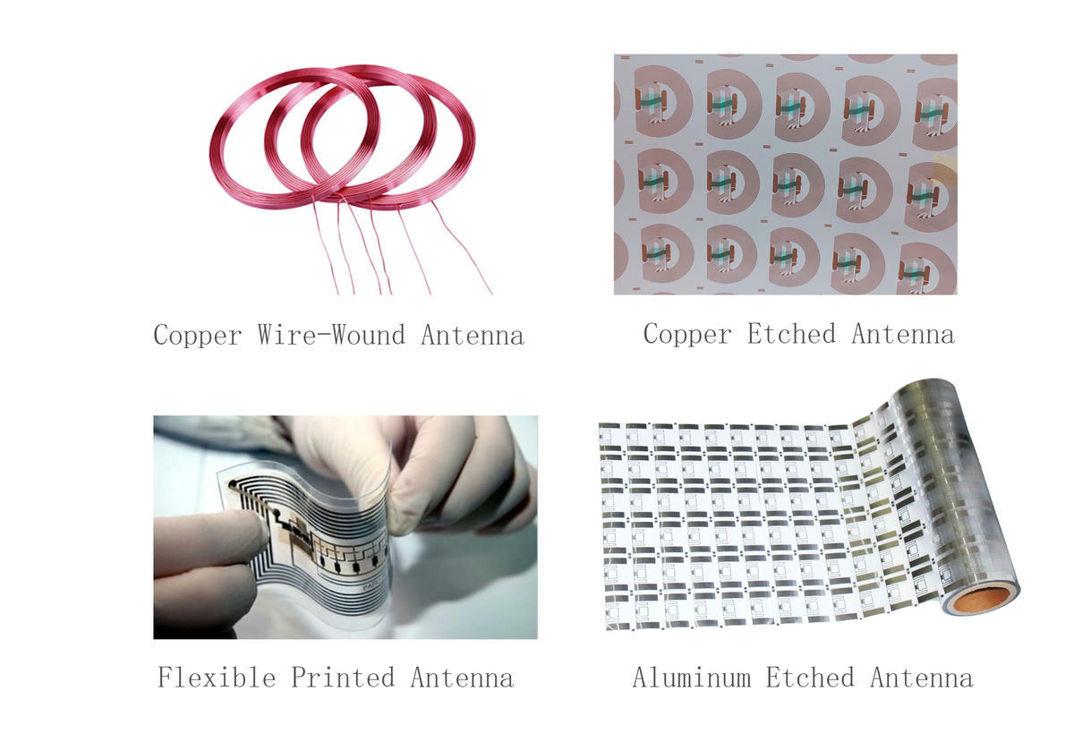 Опције RFID чипова, антена и материјала за LF, HF, NFC и UHF производе