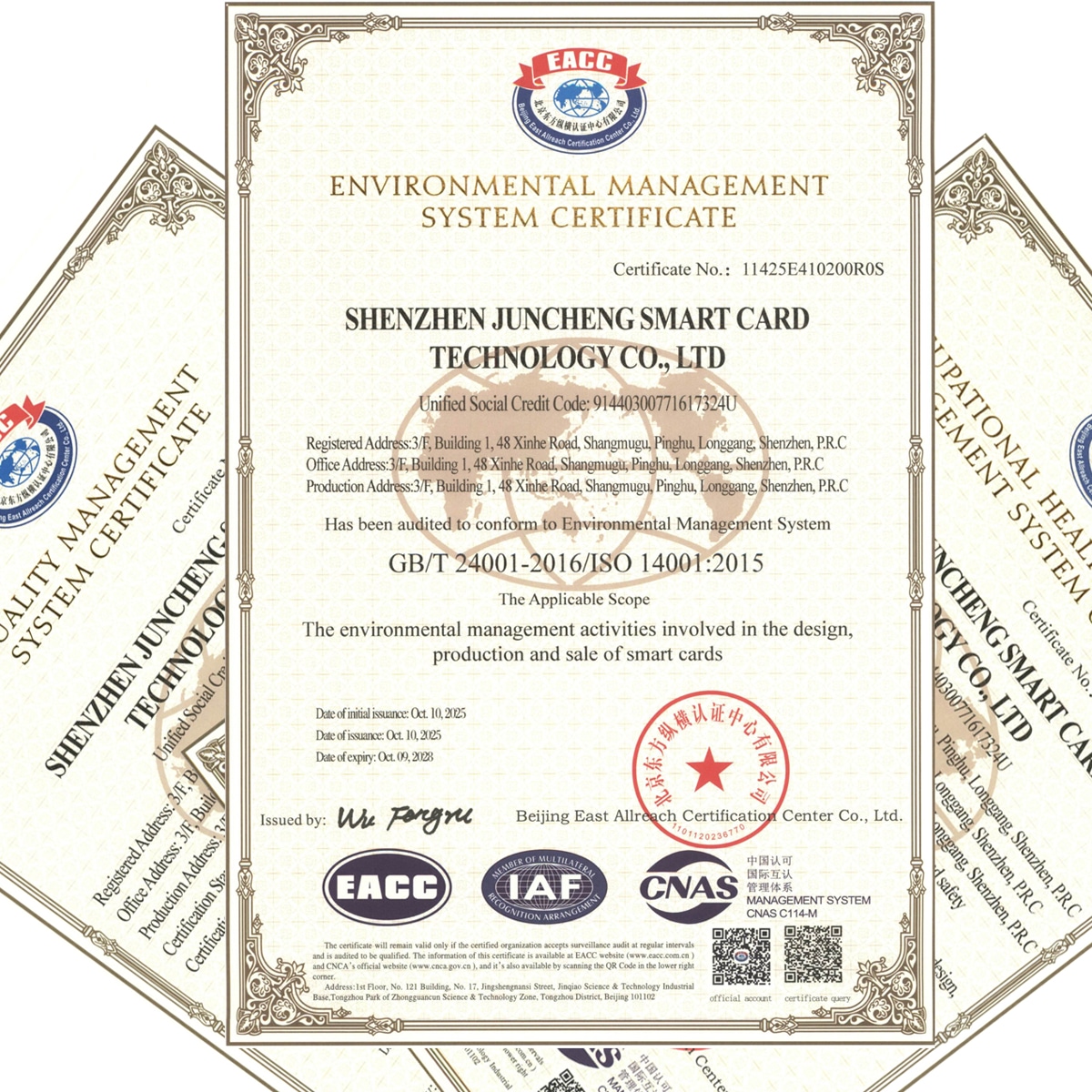 Подршка компаније SCIVAS за ISO9001, CE, RoHS и сертификацију RFID производа за B2B купце